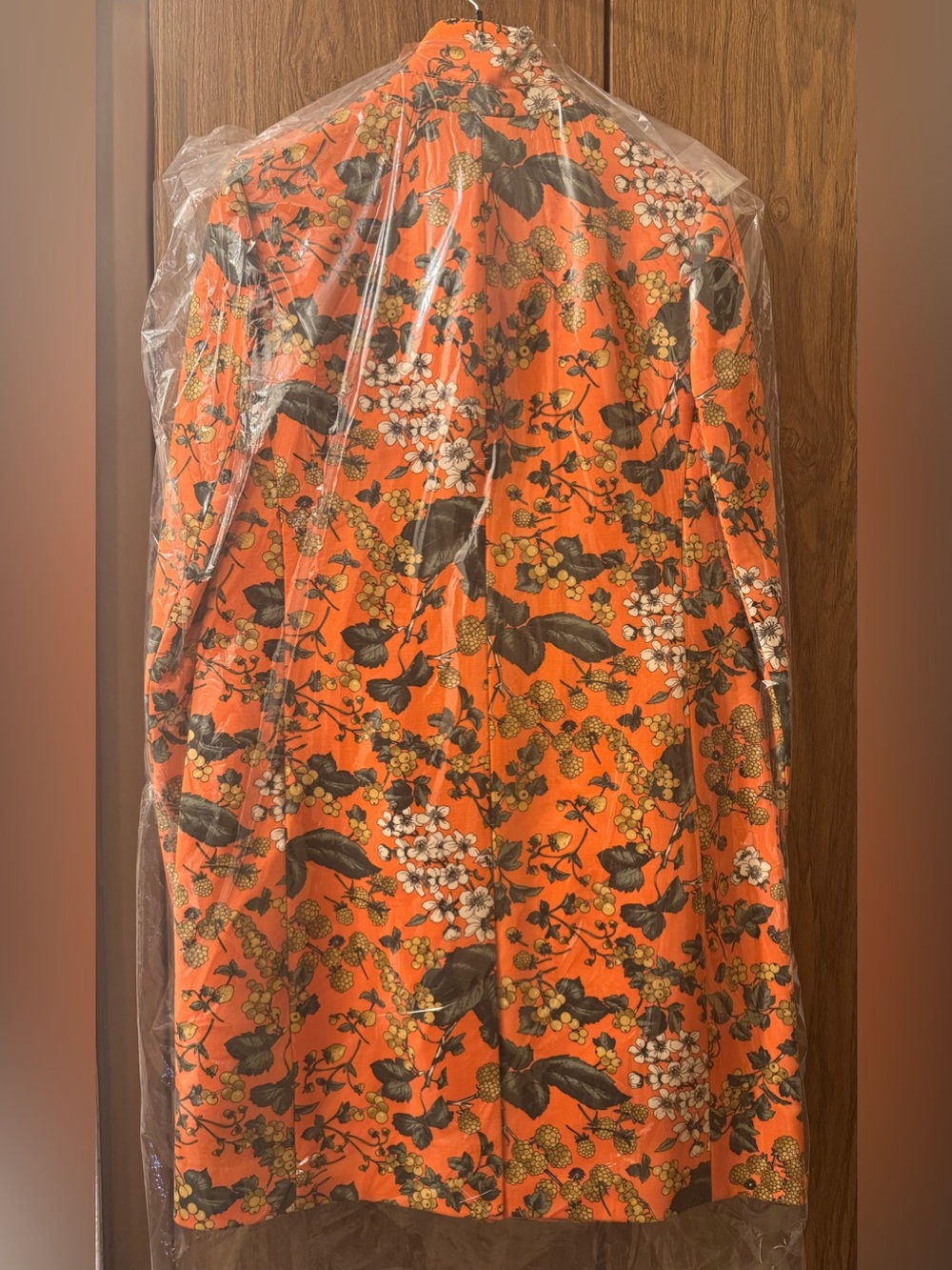 NWT J. Crew Collection Ratti Regent Top Coat Terracotta Floral Wool Blend Size 6 - Picture 13 of 16